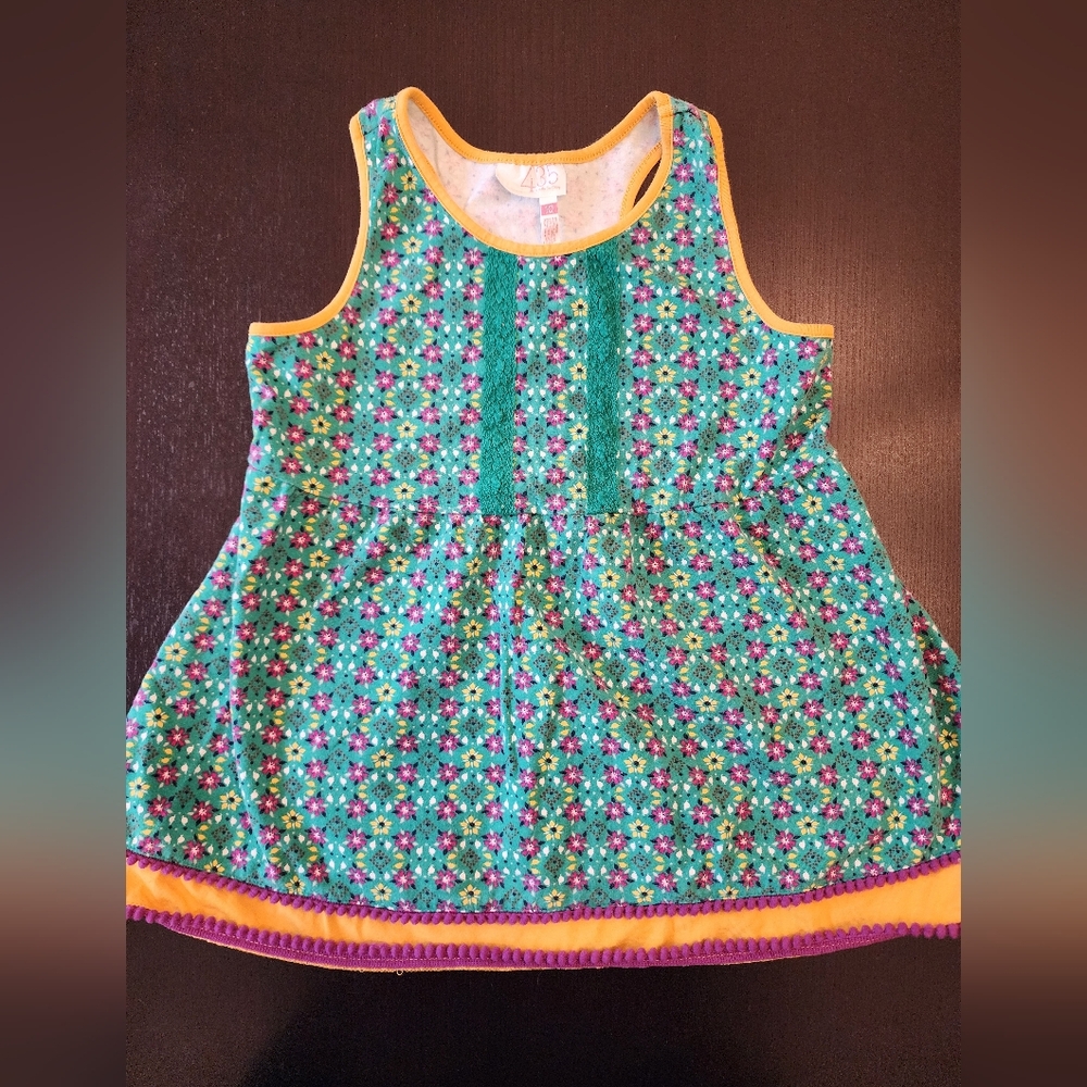 Matilda Jane Green Floral Kids Top